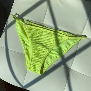 VS neon yellow mesh string bikini bottoms